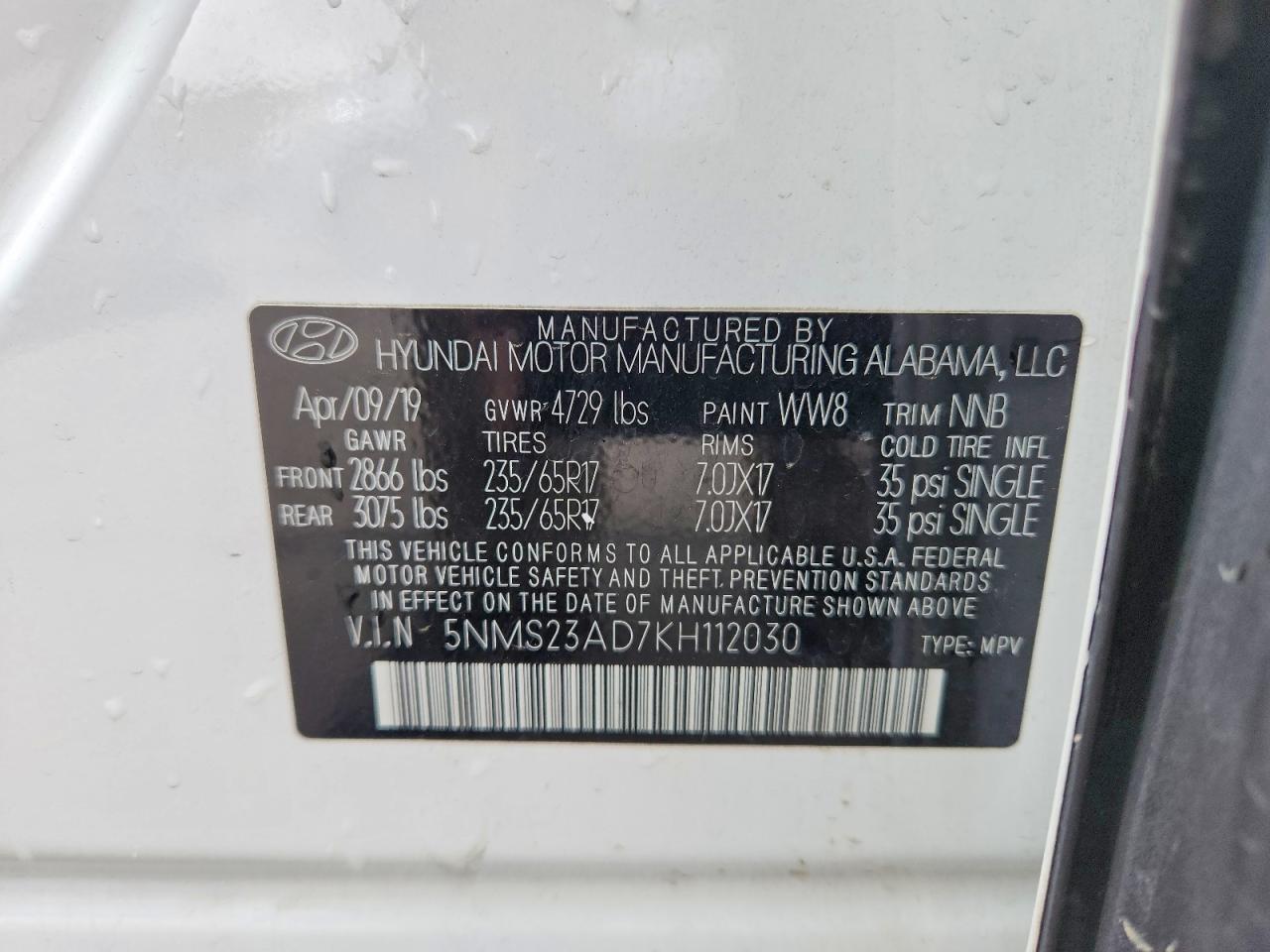2019 Hyundai Santa Fe Se - zdjęcie 14