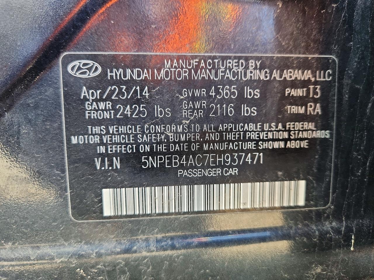 2014 Hyundai Sonata Gls - zdjęcie 12