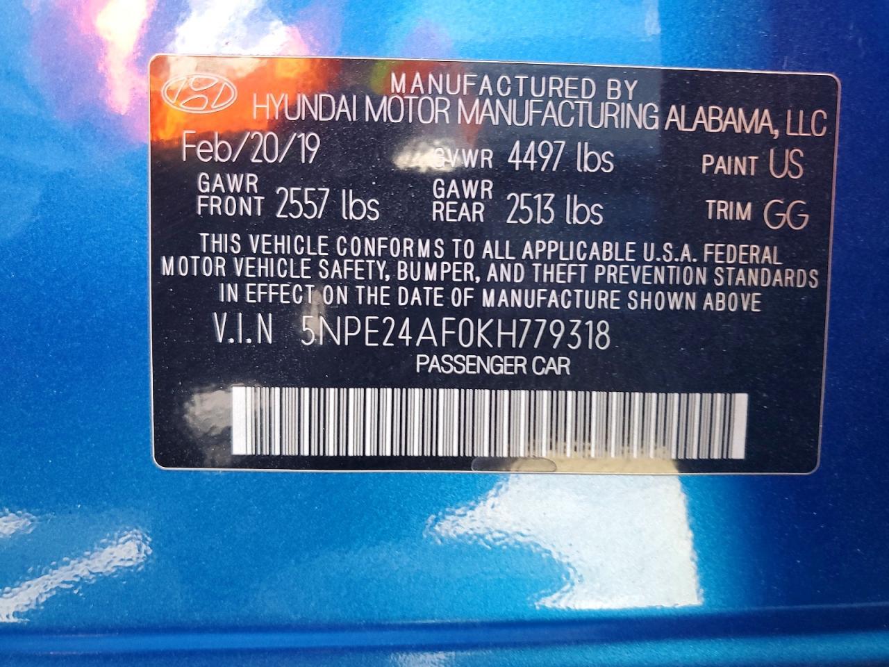 2019 Hyundai Sonata Se - zdjęcie 12