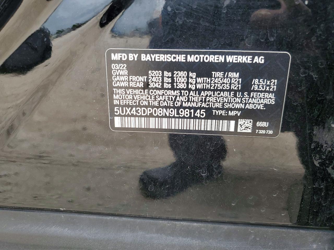2022 BMW X3 Sdrive30I - zdjęcie 12