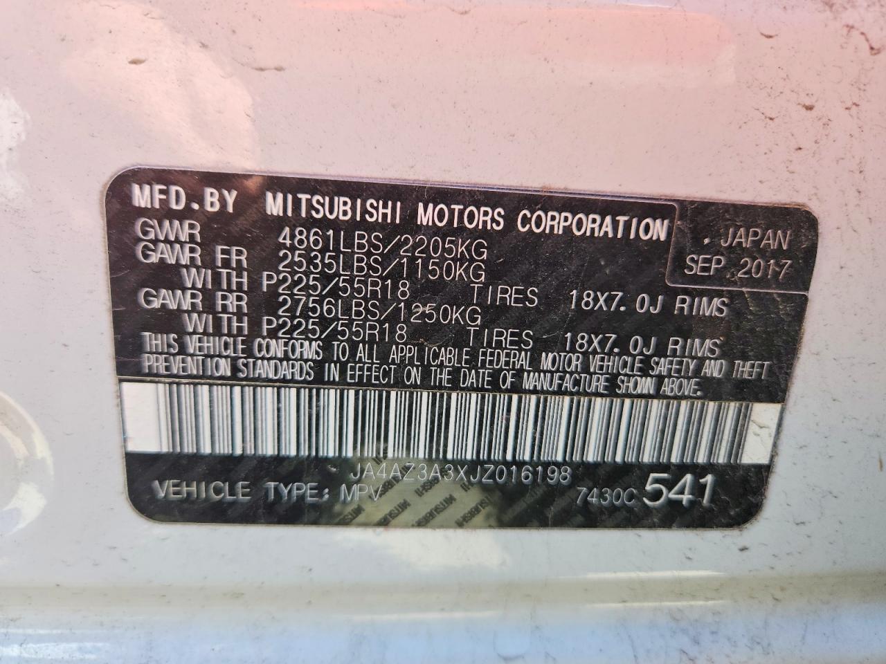 2018 Mitsubishi Outlander Se - zdjęcie 13