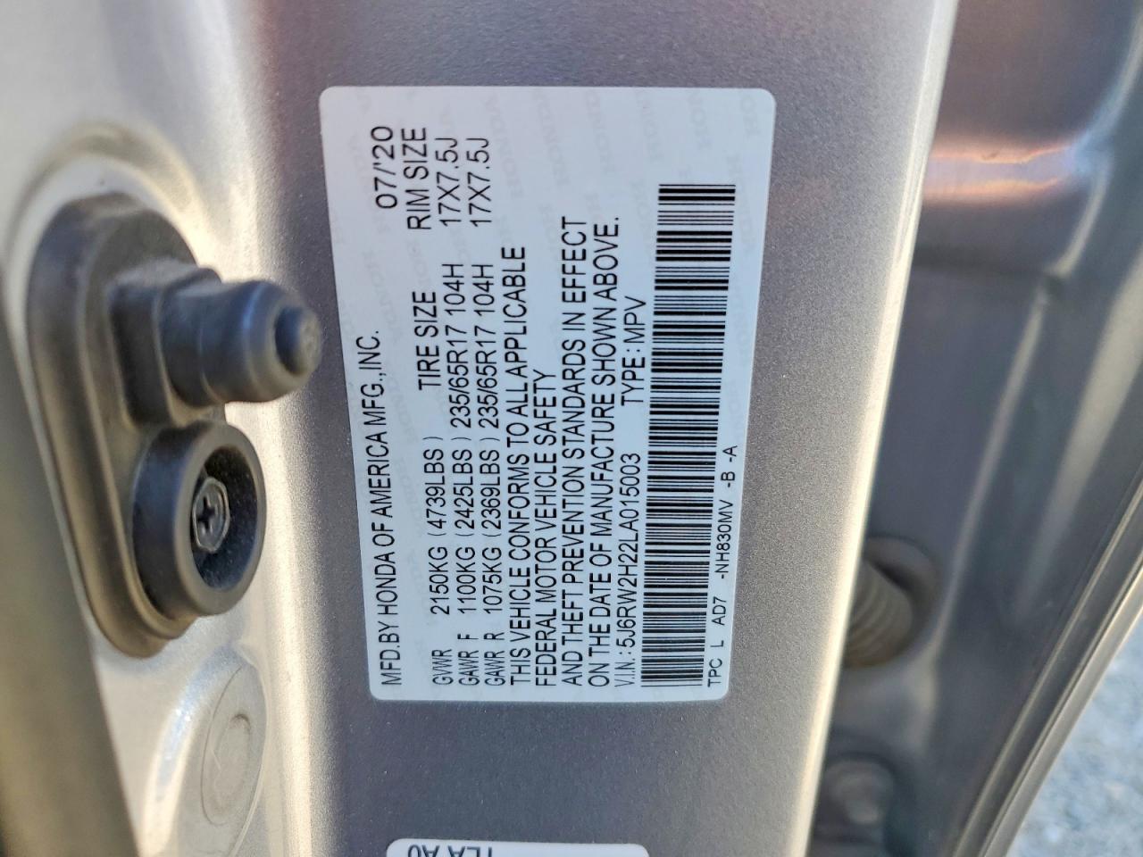 2020 Honda Cr-V Lx - zdjęcie 13