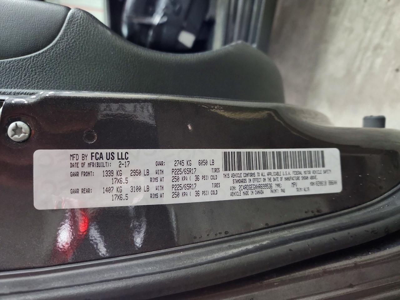 2017 Dodge Grand Caravan Gt - zdjęcie 14