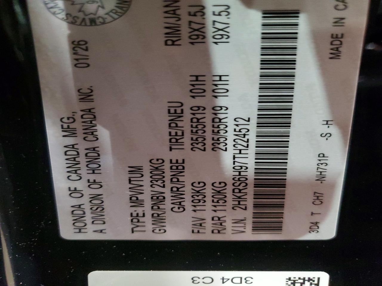 2026 Honda Cr-V Sport Touring - zdjęcie 12