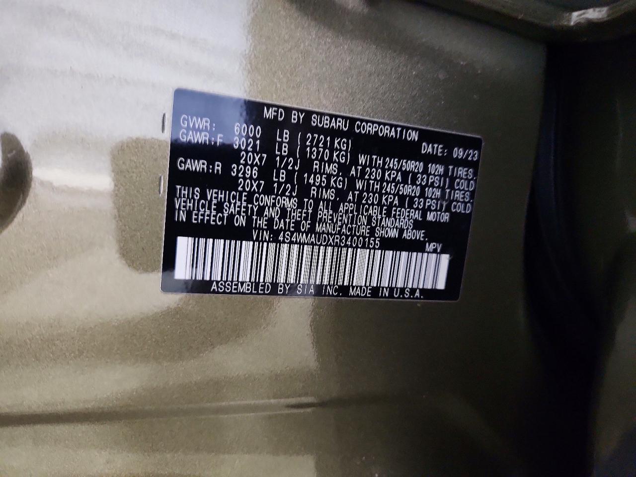 2024 Subaru Ascent Limited - zdjęcie 14