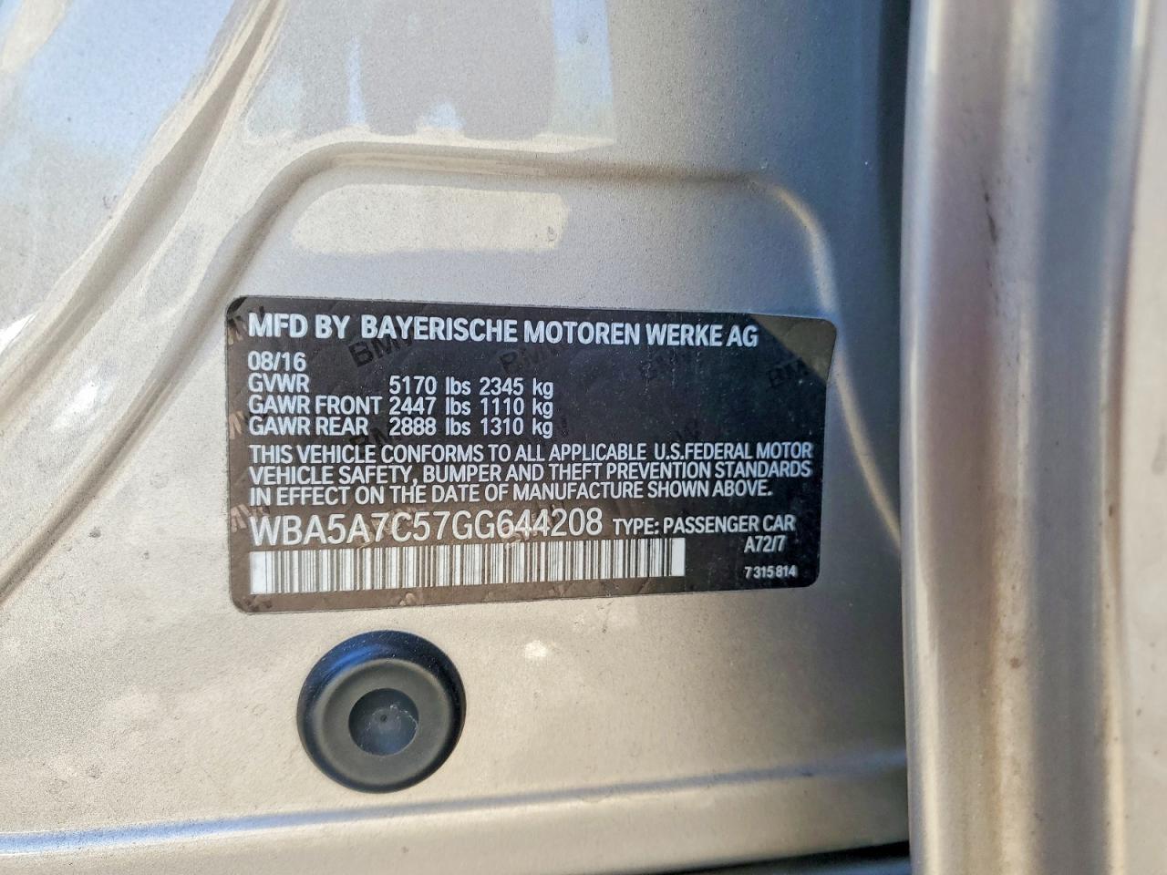 2016 BMW 528 Xi - zdjęcie 12