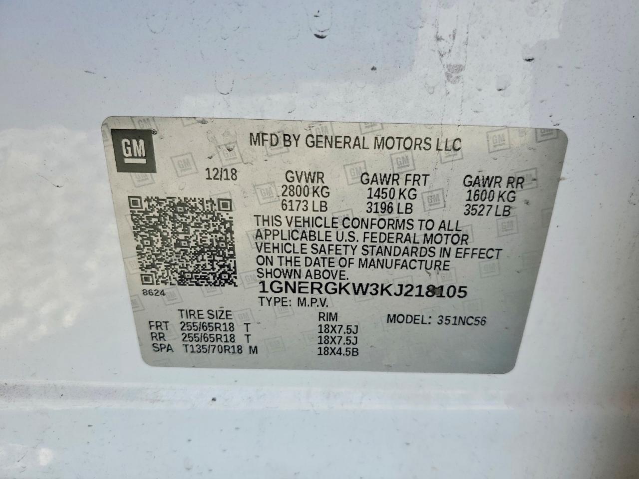 2019 Chevrolet Traverse Lt - zdjęcie 12