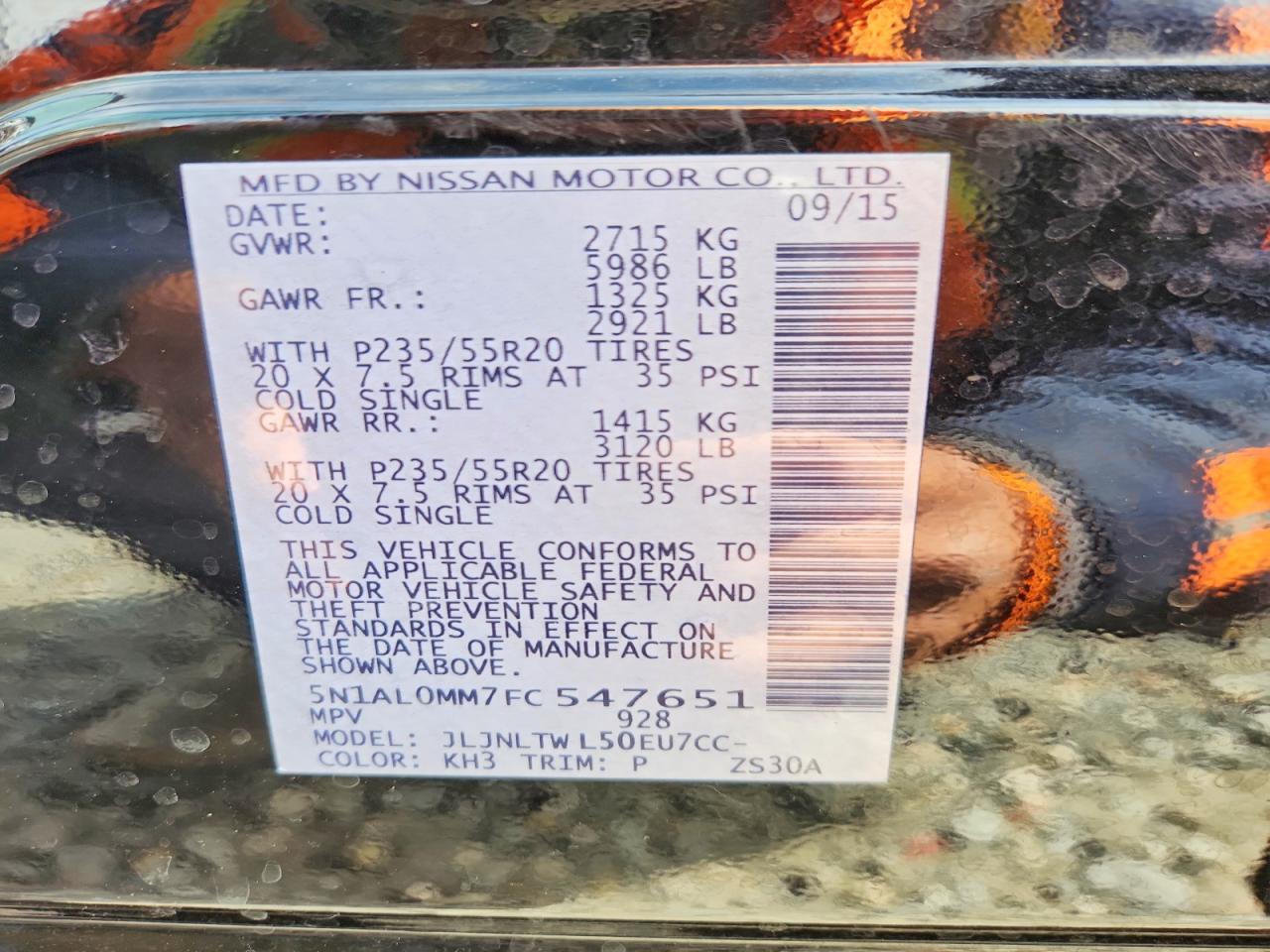 2015 Infiniti Qx60 Base - zdjęcie 13