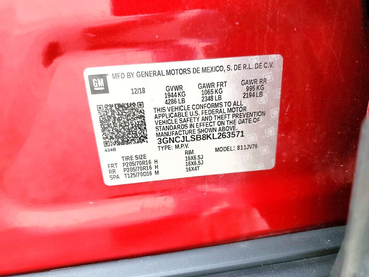 2019 Chevrolet Trax 1Lt - zdjęcie 13