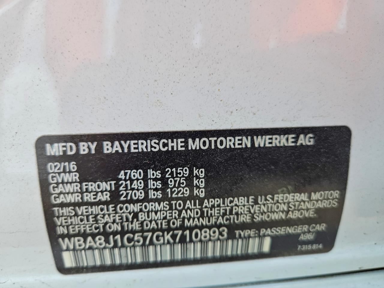 2016 BMW 328 D xDrive - zdjęcie 12