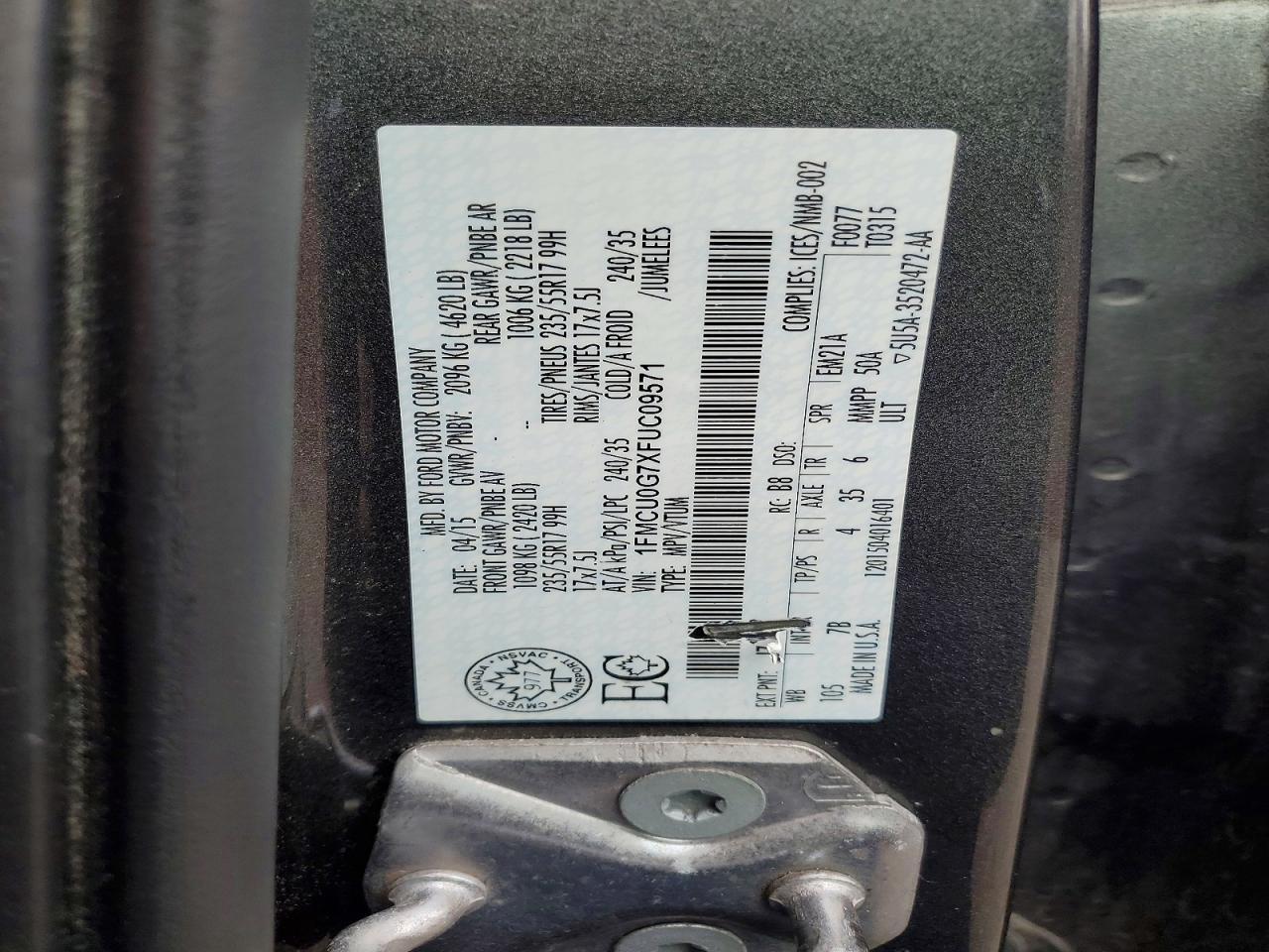2015 Ford Escape Se - zdjęcie 13