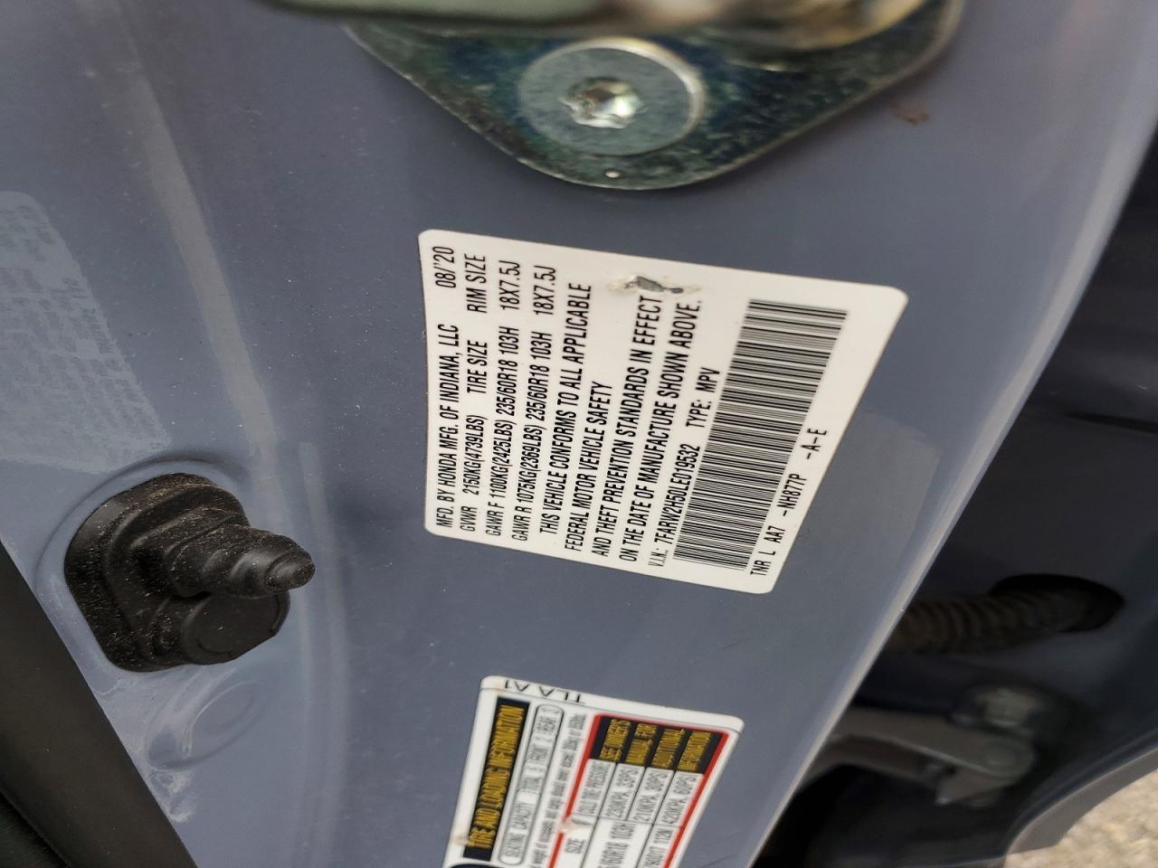 2020 Honda Cr-V Ex - zdjęcie 13