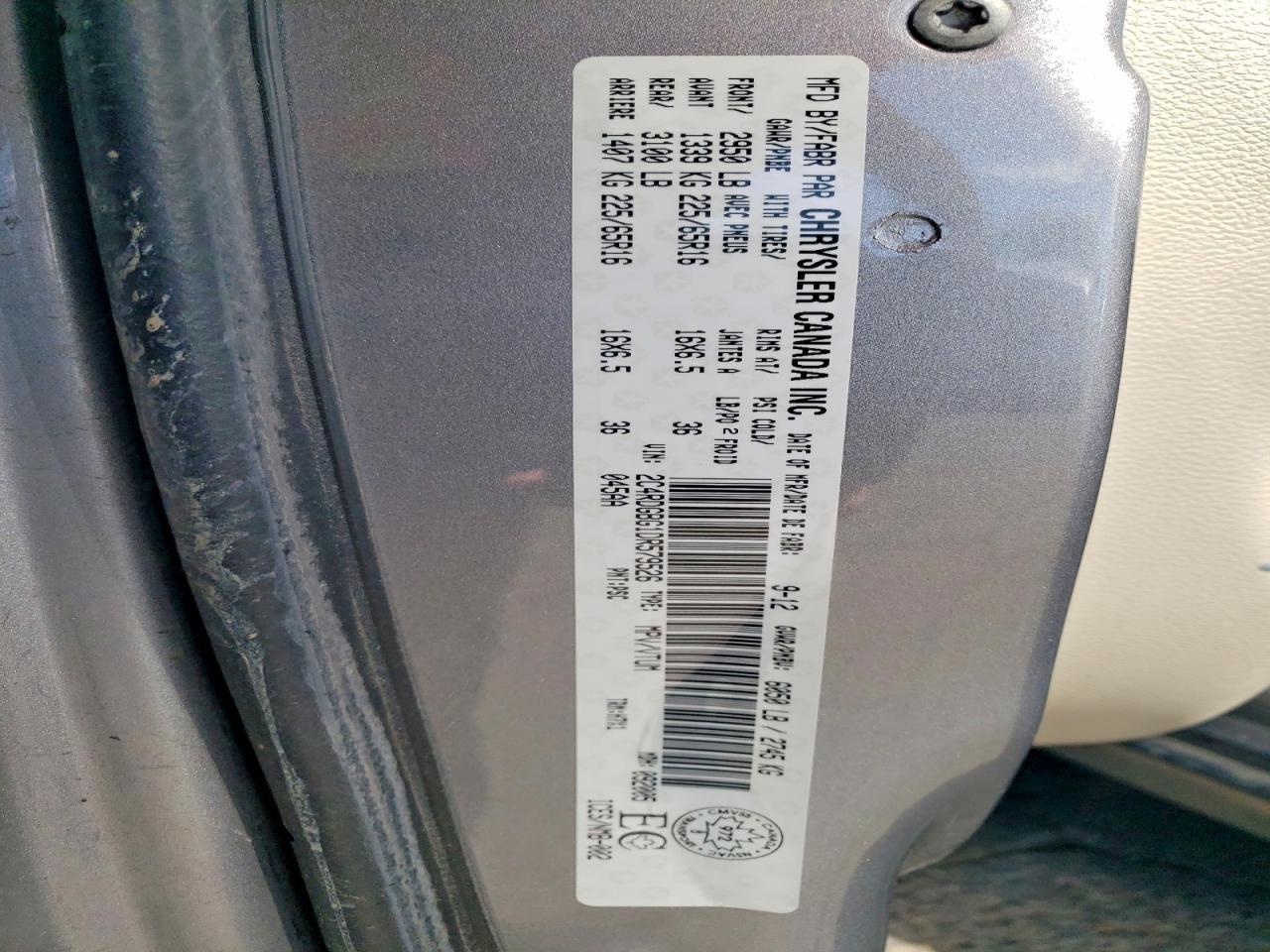 2013 Dodge Grand Caravan Se - zdjęcie 12