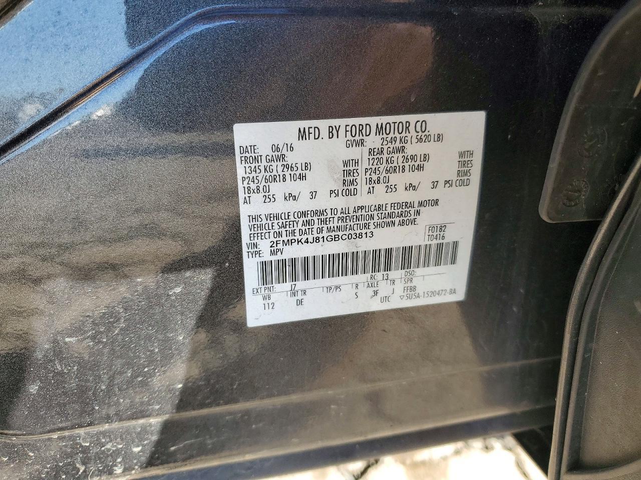 2016 Ford Edge Sel - zdjęcie 13