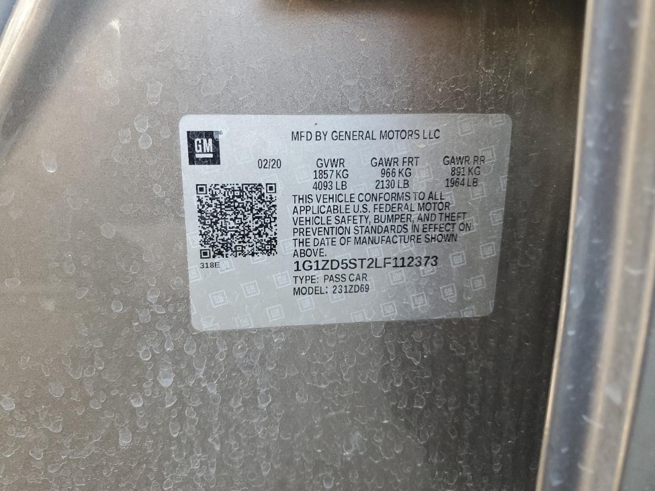 2020 Chevrolet Malibu Lt - zdjęcie 12