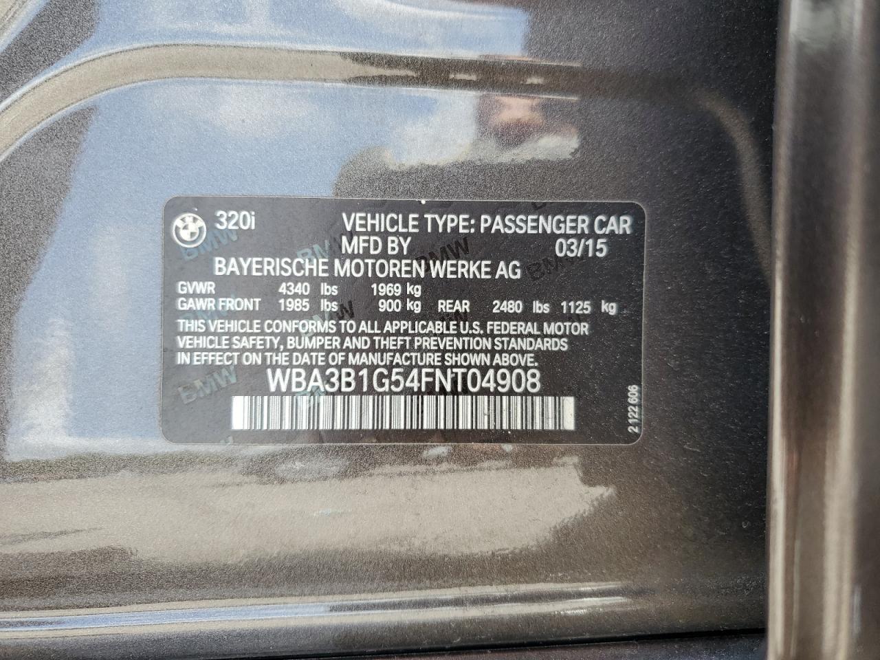 2015 BMW 320 I - zdjęcie 12