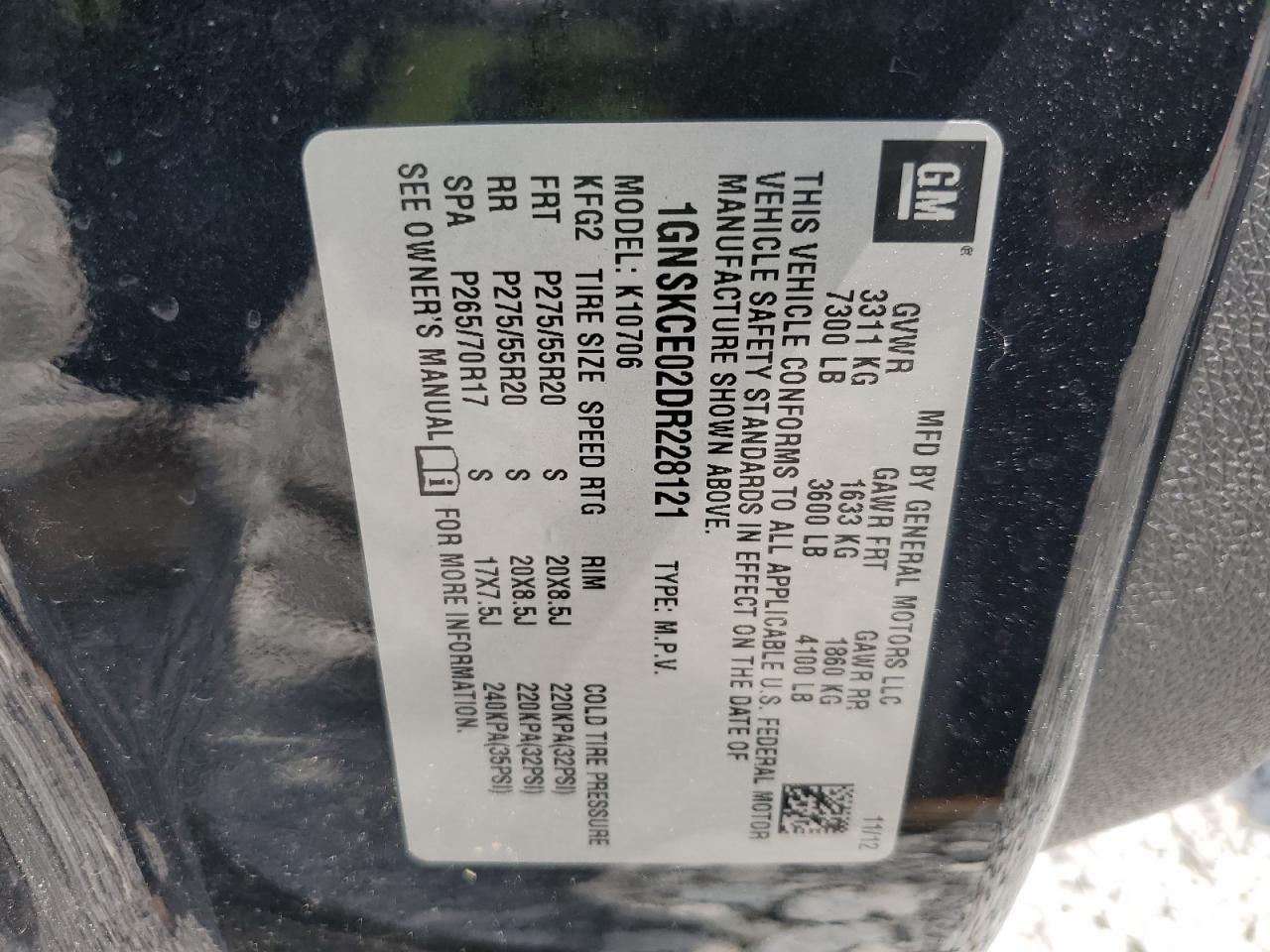 2013 Chevrolet Tahoe C1500 Ltz - zdjęcie 14