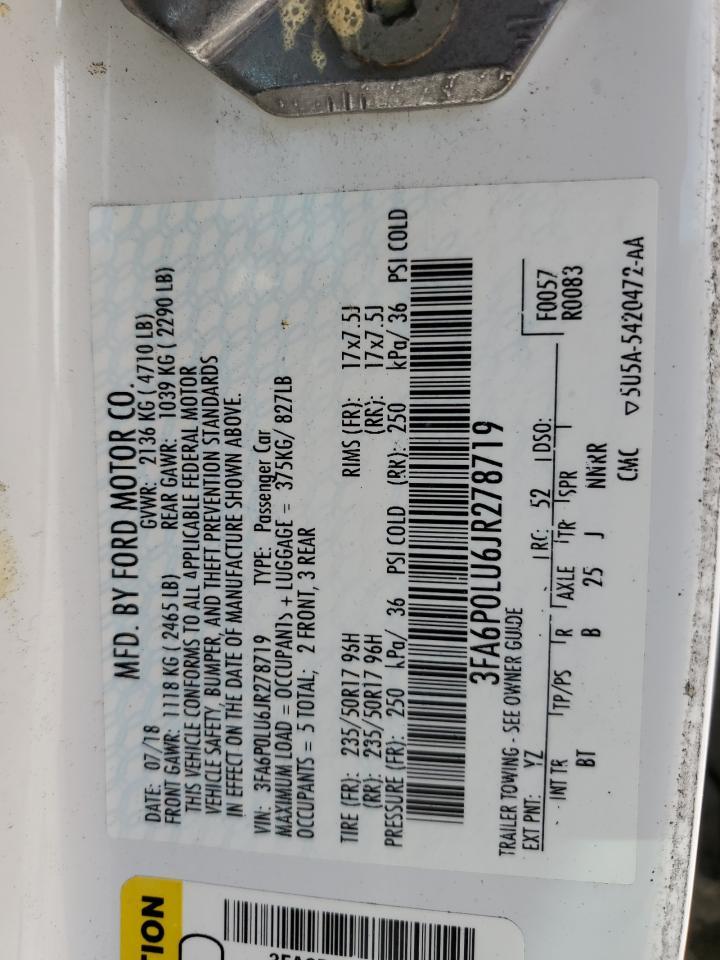 2018 Ford Fusion Se Hybrid - zdjęcie 12
