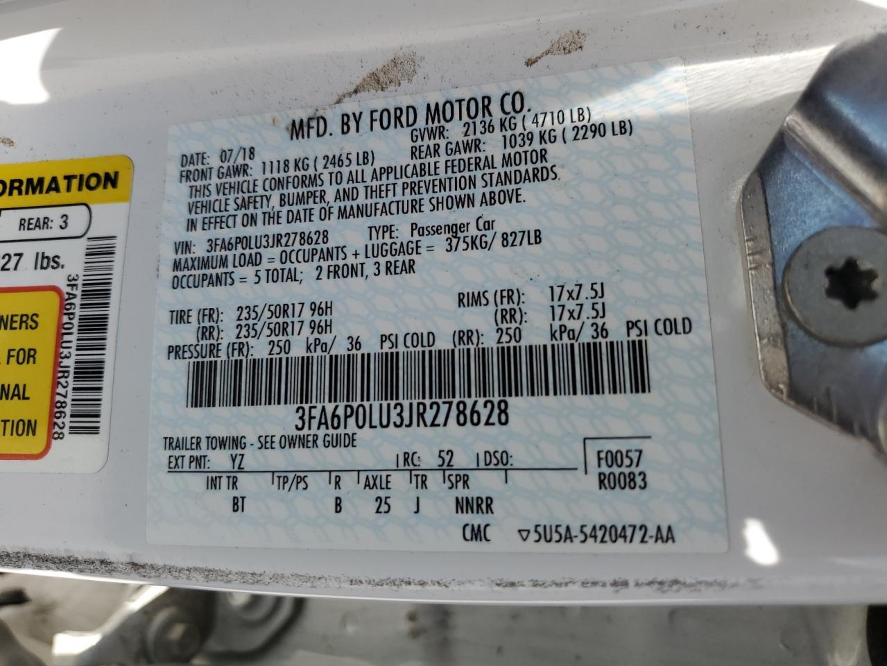 2018 Ford Fusion Se Hybrid - zdjęcie 12