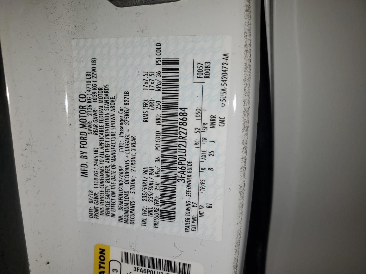 2018 Ford Fusion Se Hybrid - zdjęcie 12