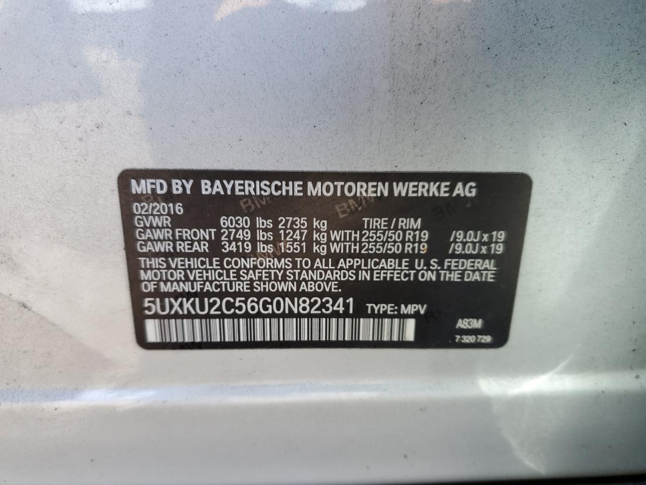 2016 BMW X6 xDrive35I - zdjęcie 12