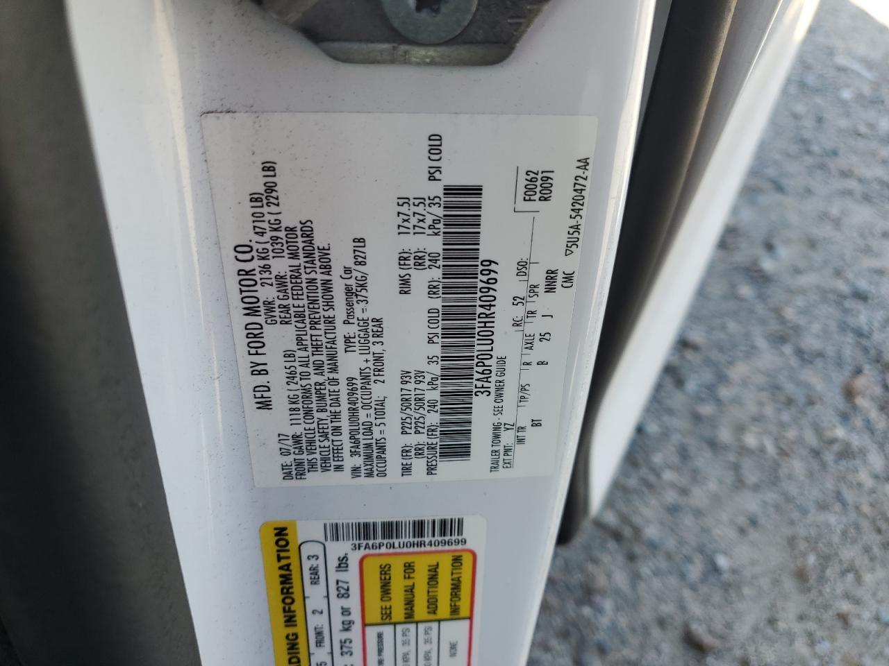 2017 Ford Fusion Se Hybrid - zdjęcie 12