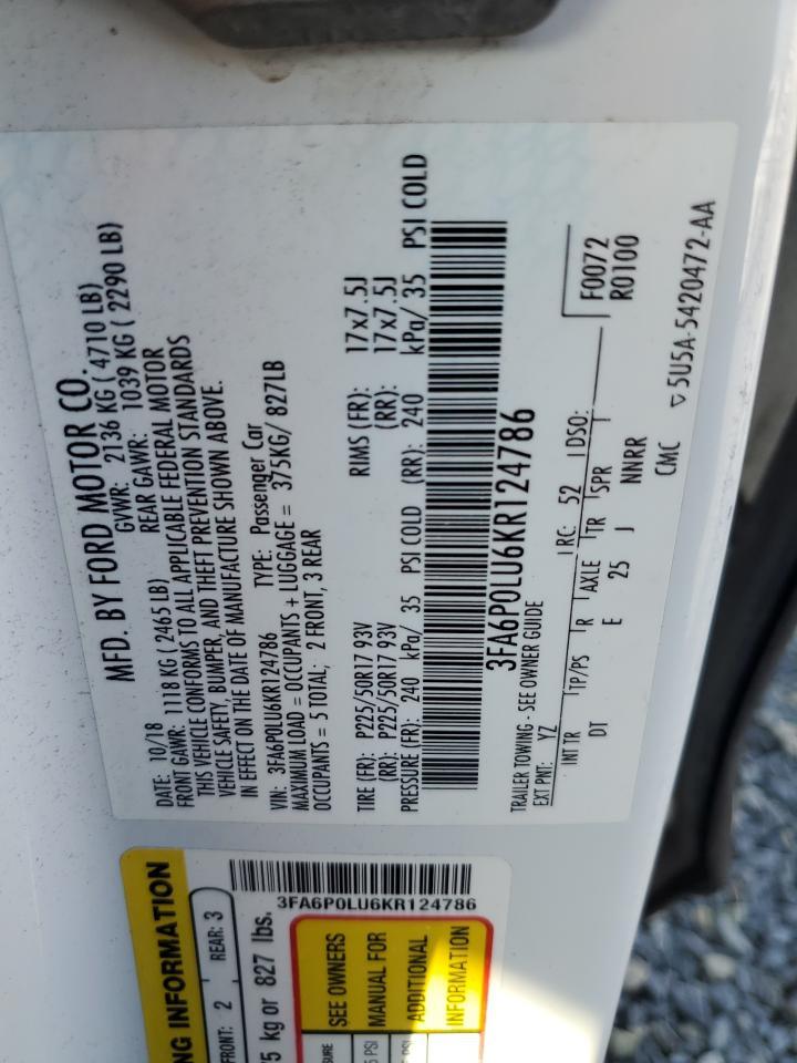 2019 Ford Fusion Se - zdjęcie 12