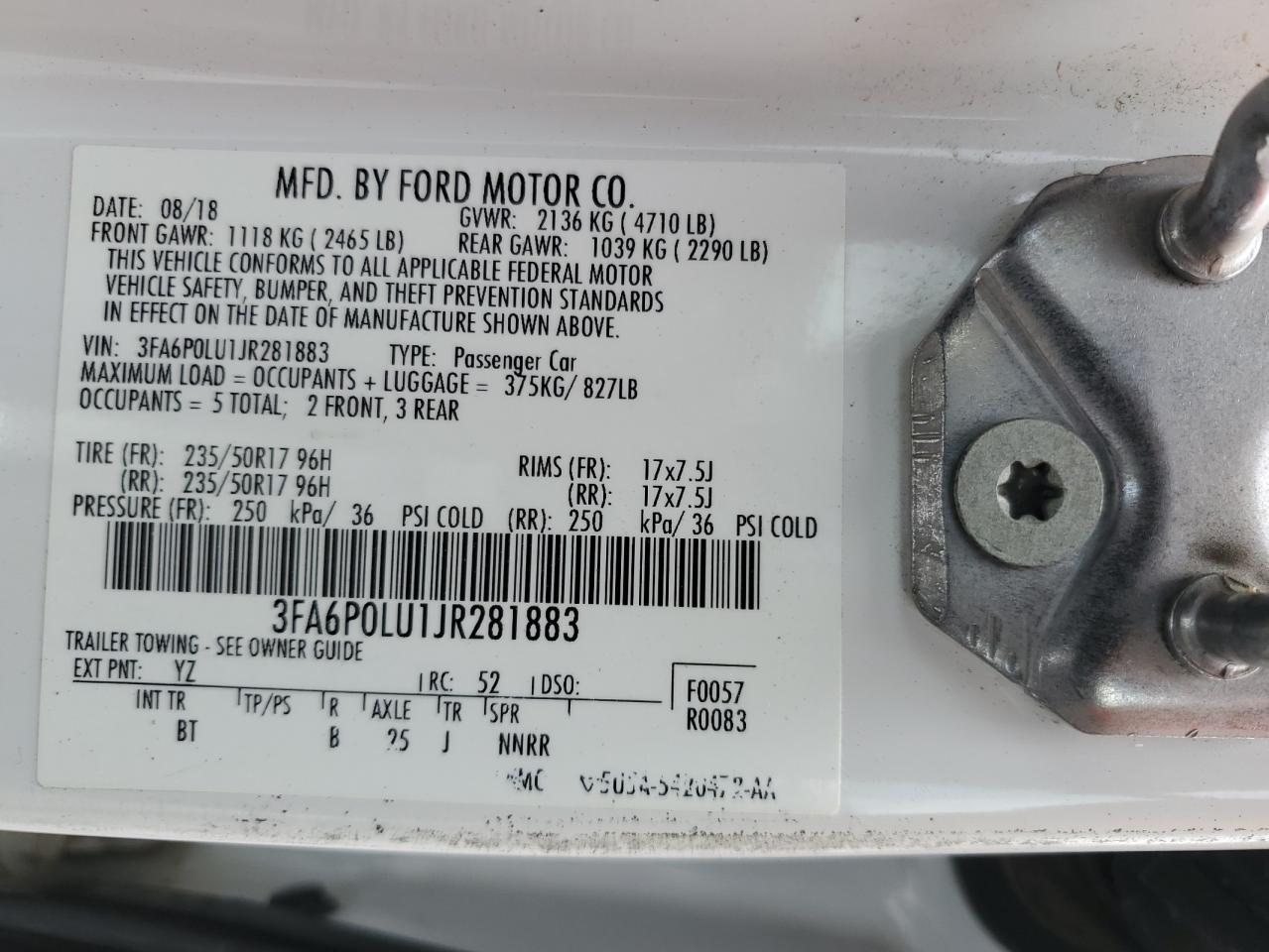 2018 Ford Fusion Se Hybrid - zdjęcie 12