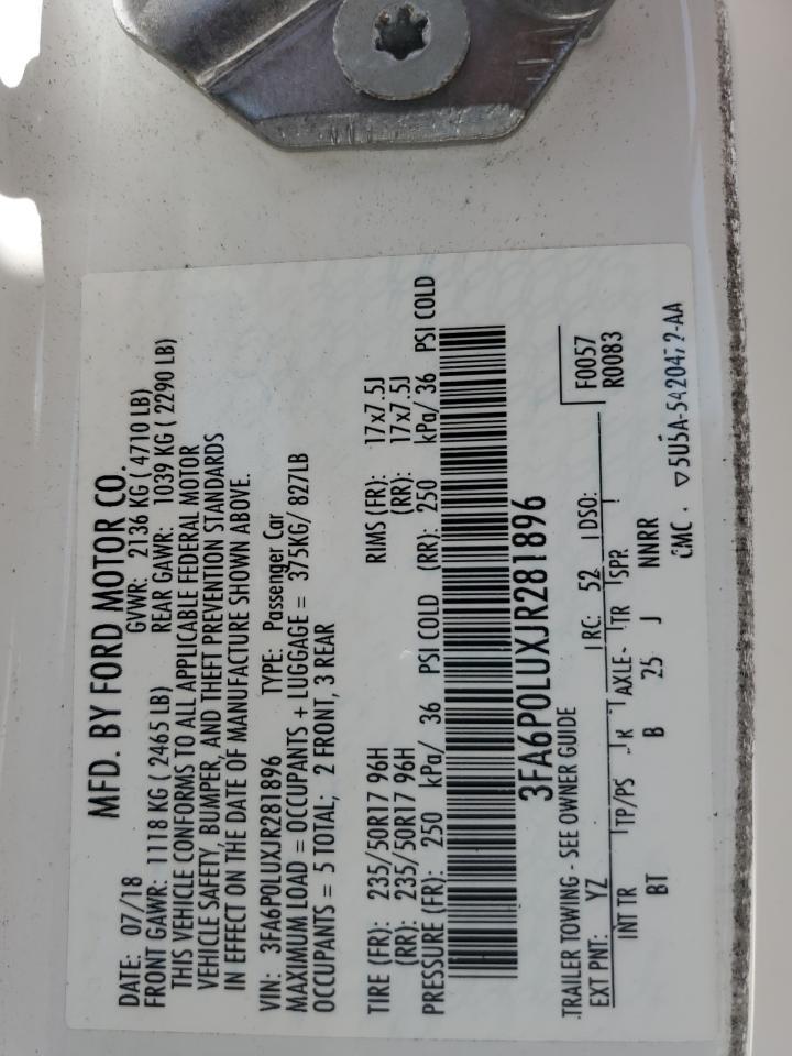 2018 Ford Fusion Se Hybrid - zdjęcie 12