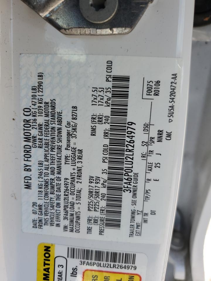 2020 Ford Fusion Se - zdjęcie 12