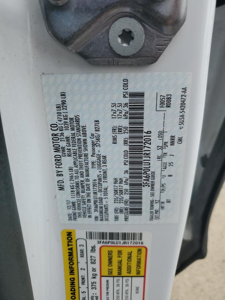 2018 Ford Fusion Se Hybrid - zdjęcie 12