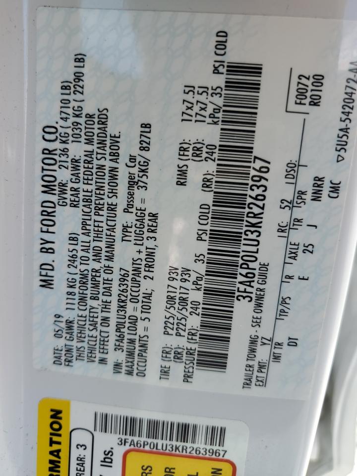 2019 Ford Fusion Se - zdjęcie 12