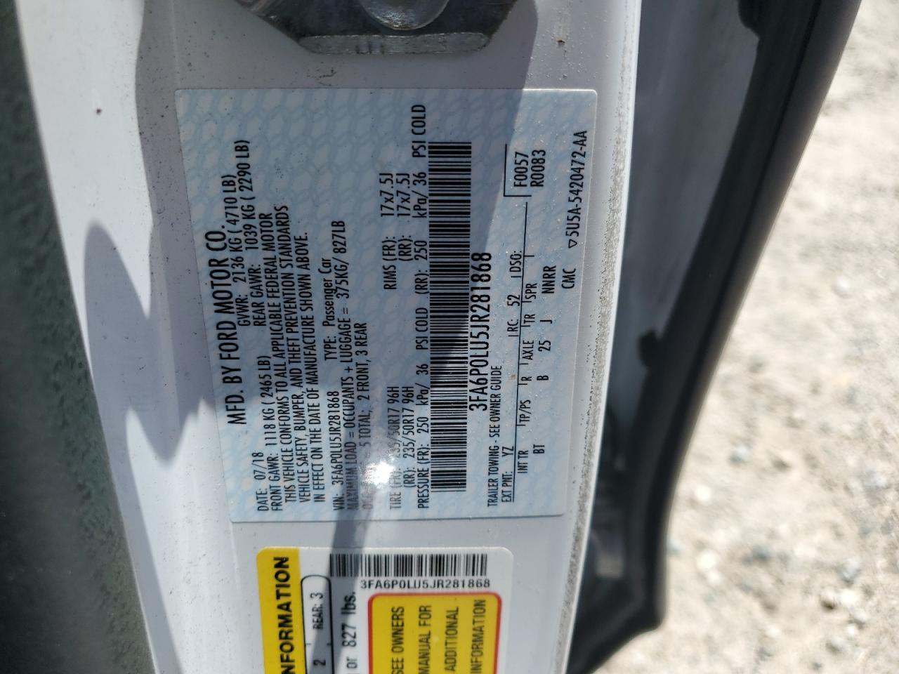 2018 Ford Fusion Se Hybrid - zdjęcie 12