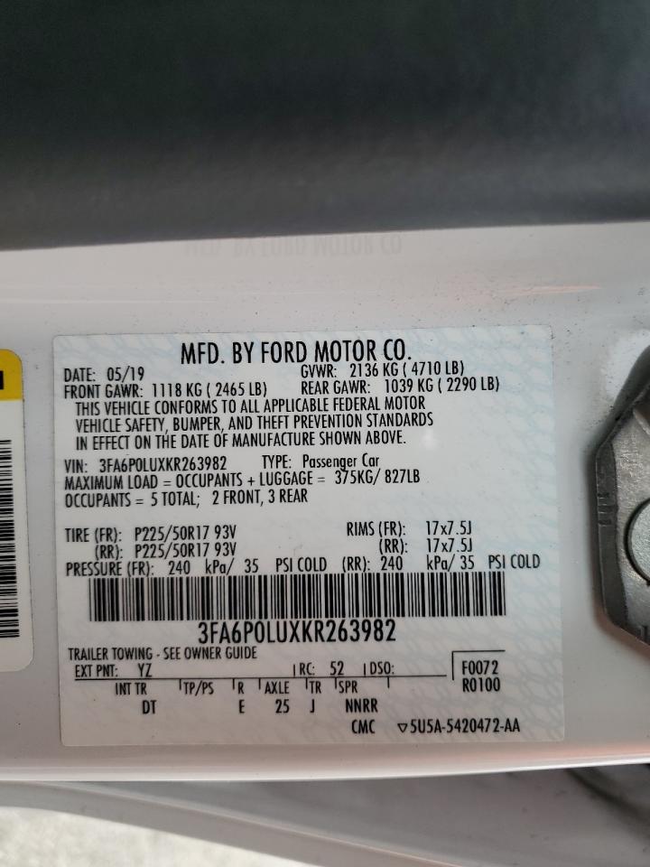 2019 Ford Fusion Se - zdjęcie 12