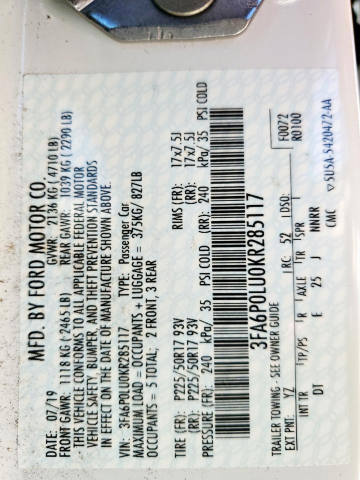 2019 Ford Fusion Se - zdjęcie 12