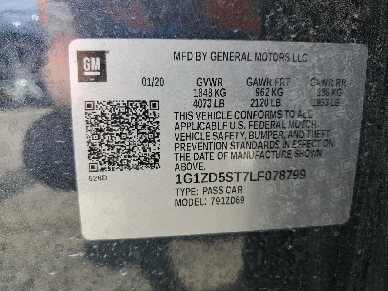 2020 Chevrolet Malibu Lt - zdjęcie 12