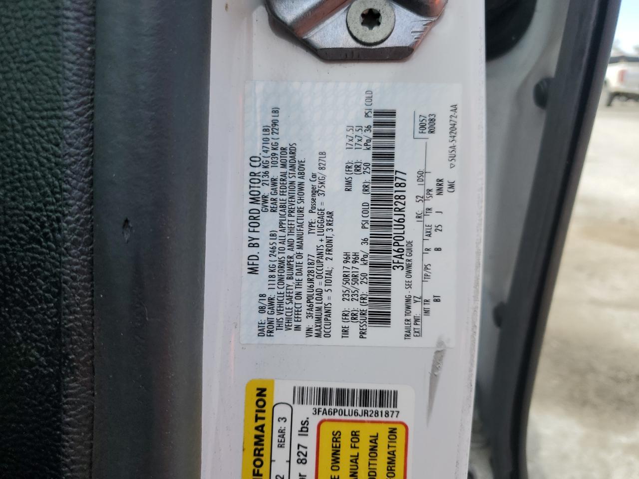2018 Ford Fusion Se Hybrid - zdjęcie 12