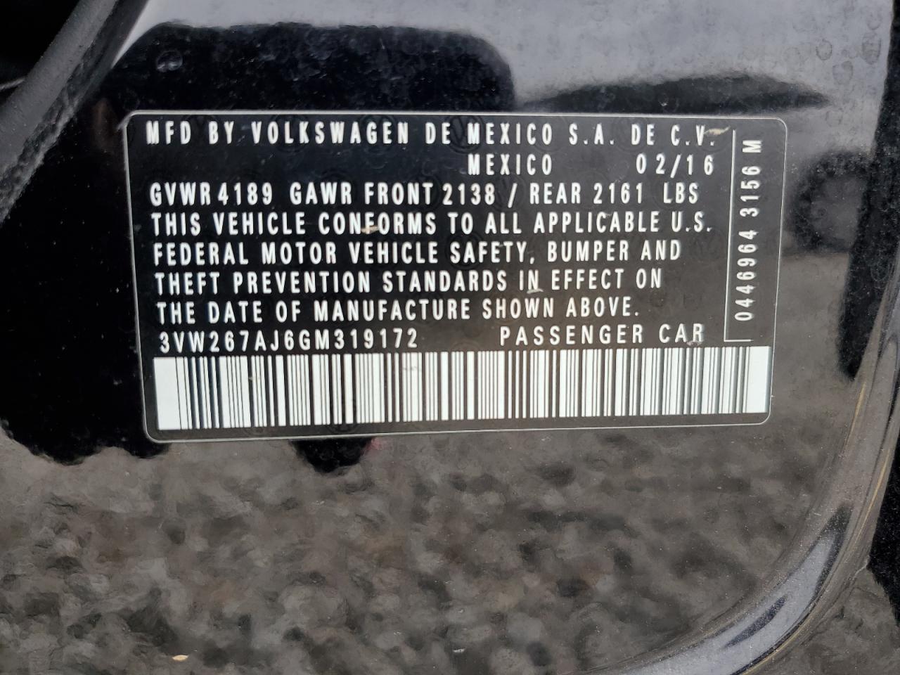 2016 Volkswagen Jetta S - zdjęcie 12