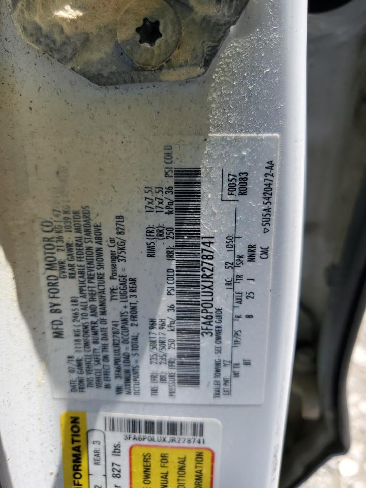 2018 Ford Fusion Se Hybrid - zdjęcie 12