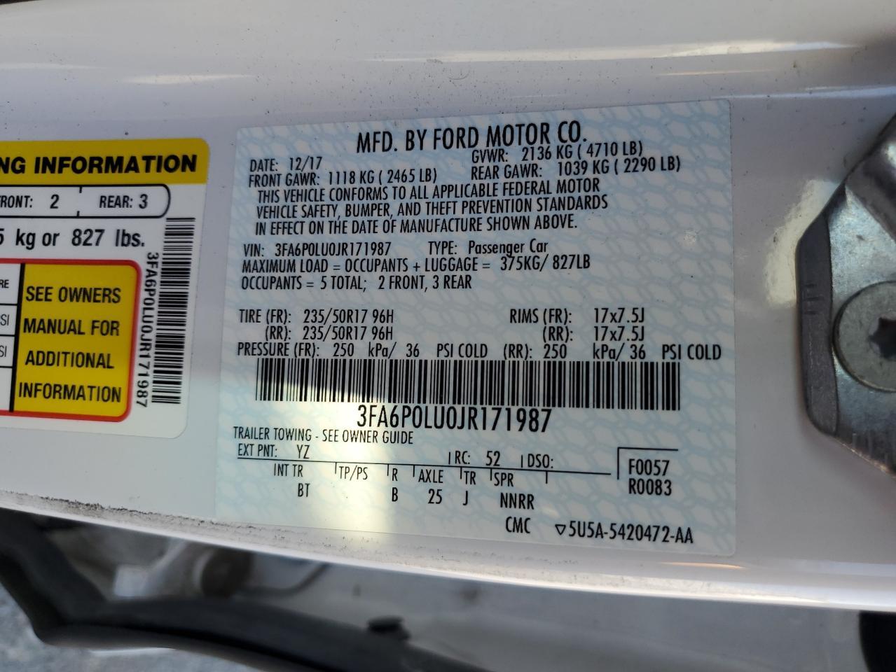 2018 Ford Fusion Se Hybrid - zdjęcie 12