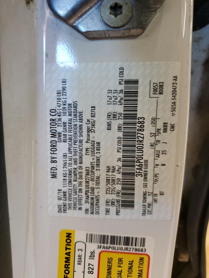 2018 Ford Fusion Se Hybrid - zdjęcie 12