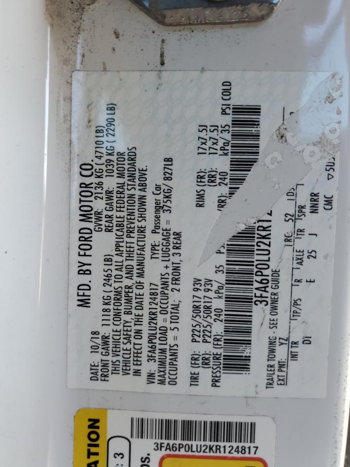 2019 Ford Fusion Se - zdjęcie 12