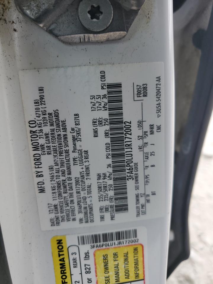 2018 Ford Fusion Se Hybrid - zdjęcie 13