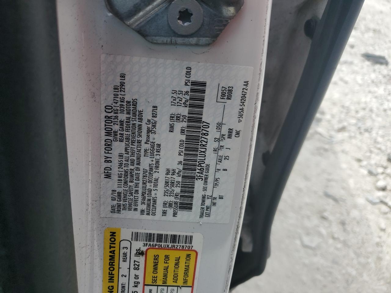 2018 Ford Fusion Se Hybrid - zdjęcie 12