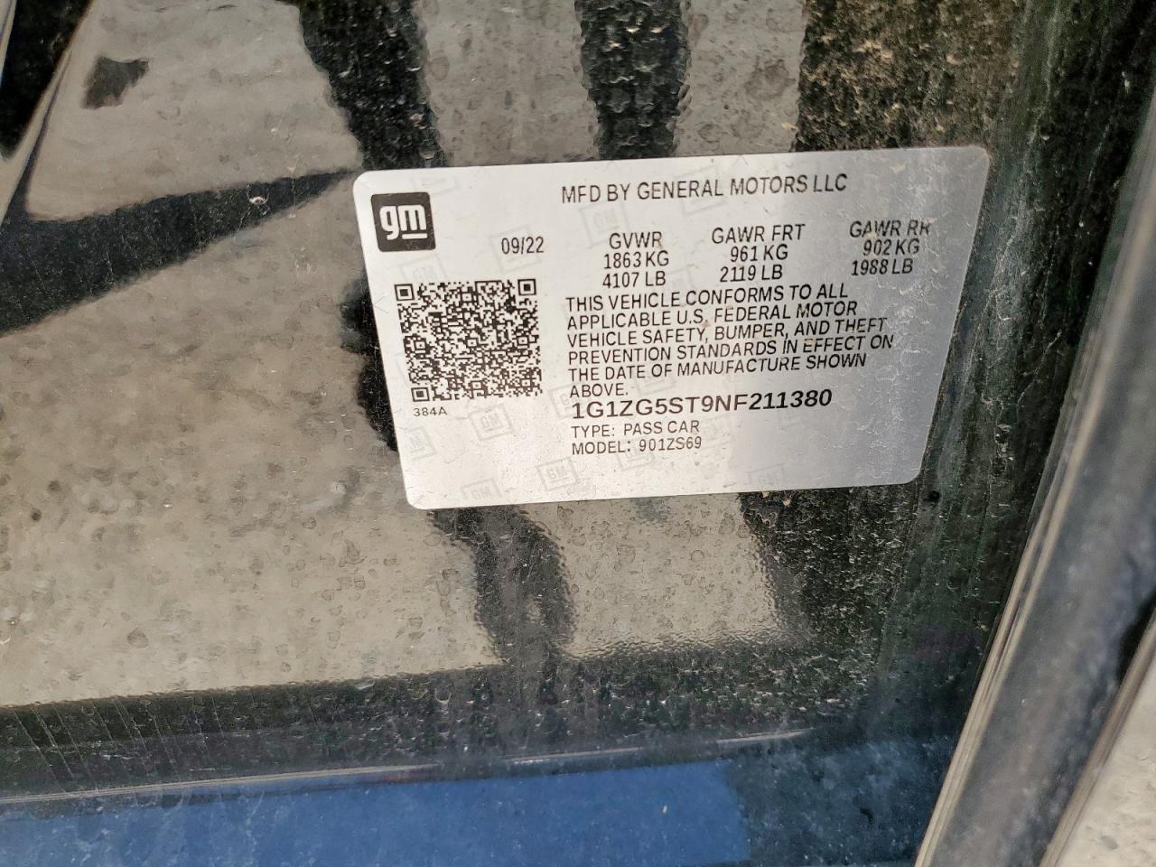 2022 Chevrolet Malibu Rs - zdjęcie 12