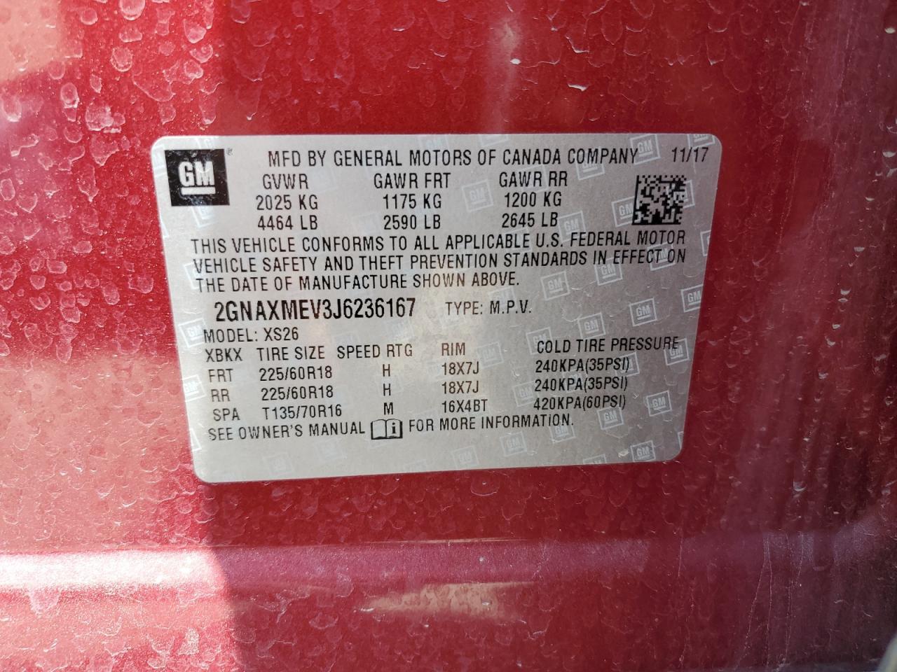 2018 Chevrolet Equinox Premier - zdjęcie 14