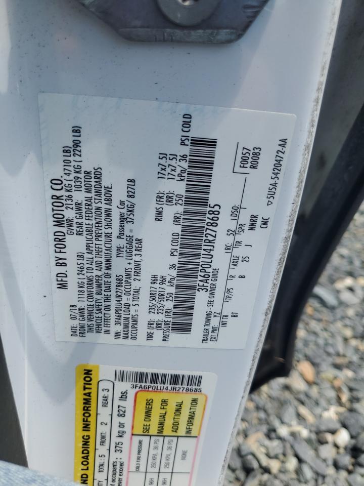 2018 Ford Fusion Se Hybrid - zdjęcie 12