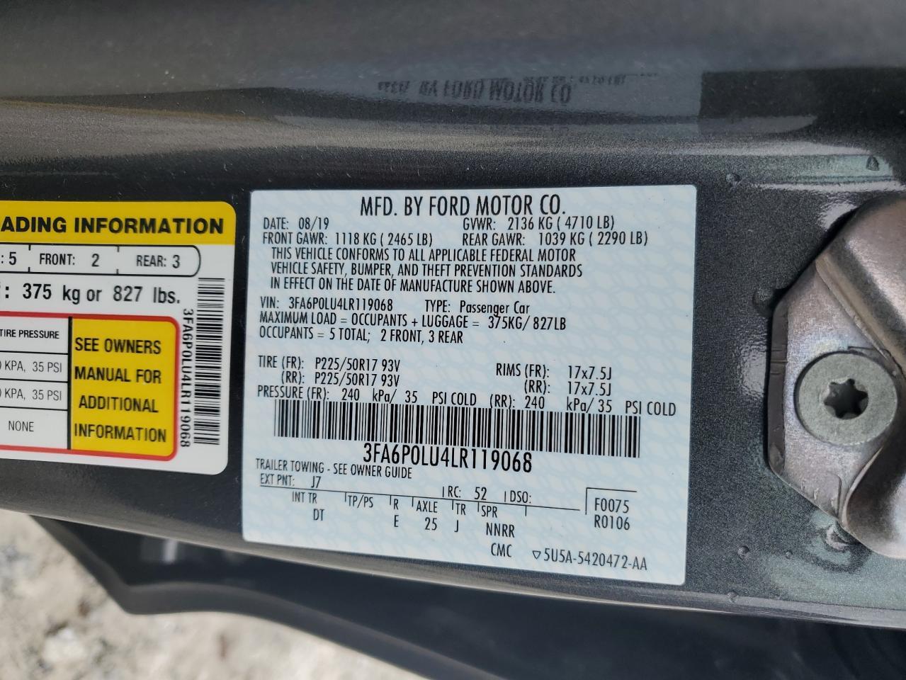 2020 Ford Fusion Se - zdjęcie 12