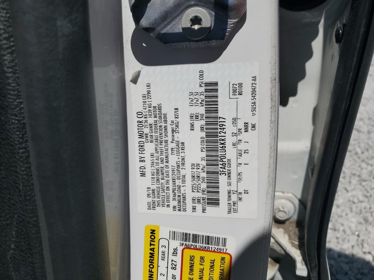 2019 Ford Fusion Se - zdjęcie 12