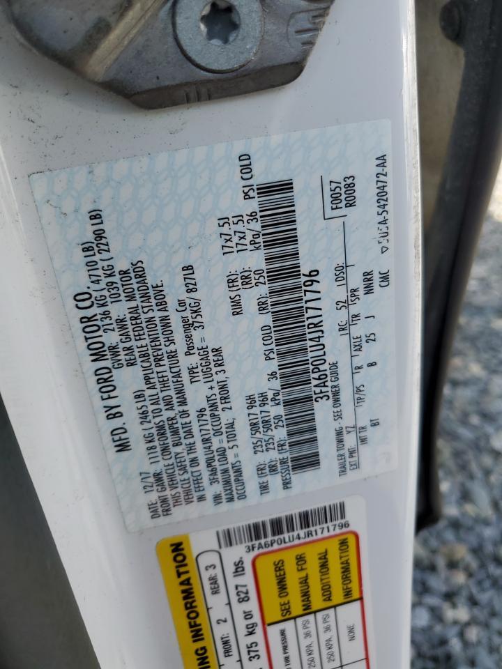 2018 Ford Fusion Se Hybrid - zdjęcie 12